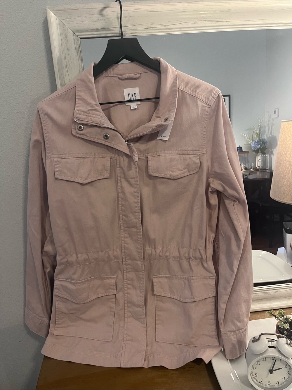 GAP Women's Light Pink Utility Jacket. NWT